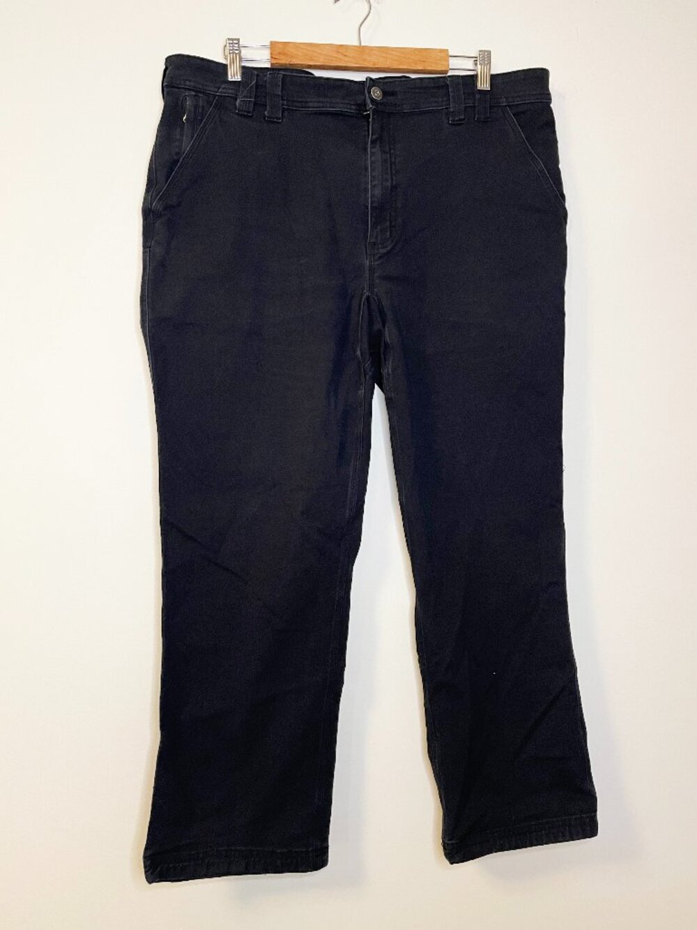 Duluth Trading Flex Fire Hose Work Pants Black 40x30 Standard Fit Utility